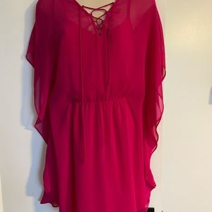 Express Pink/Fuchsia color dress. Size XS